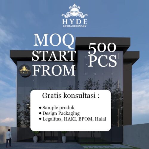Moq mulai 500pcs sampai juta’an pcs bisa di produksi di @hydepabrikproduksikosmetik