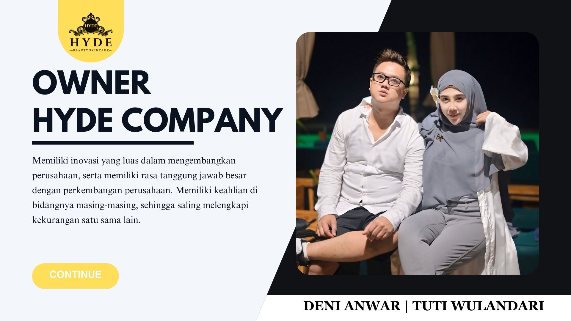 Owner & Company Profile Presentation HYDE Owner & Company Profile Presentation HYDE